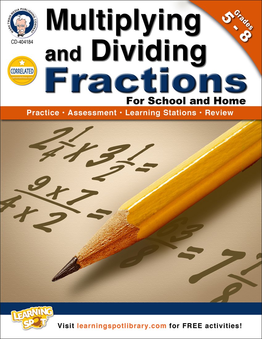 Multiplying and Dividing Fractions, Grades 5  8,Used