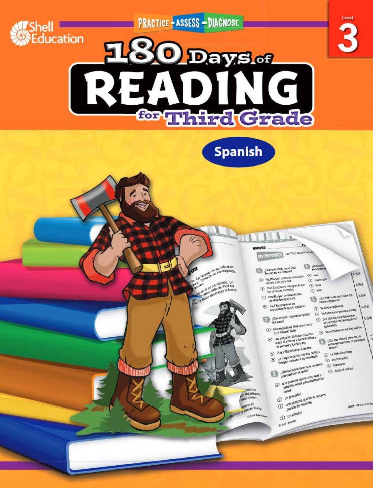 180 Days: Reading for 3rd Grade Spanish Practice Workbook for Classroom and Home, Cool and Fun Practice Created by Teachers (180,Used