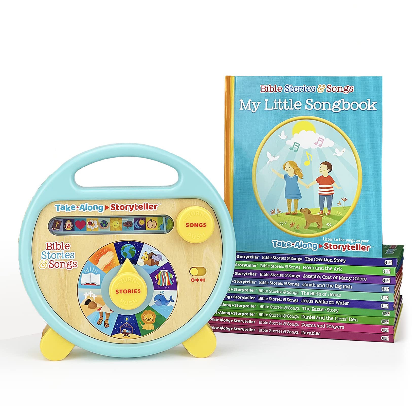 Bible Stories And Songs Interactive Electronic Take Along Storyteller With 11 Books (Little Sunbeams),Used