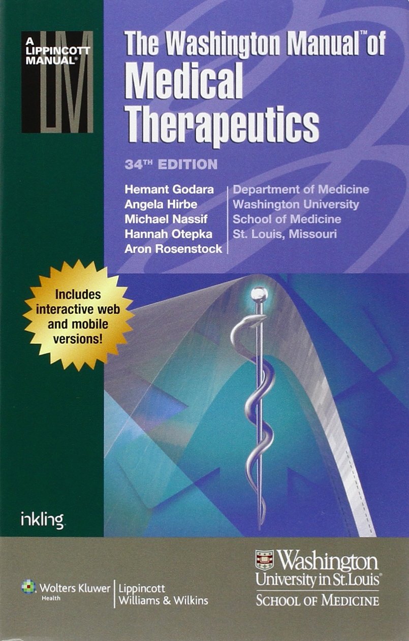 The Washington Manual of Medical Therapeutics,Used