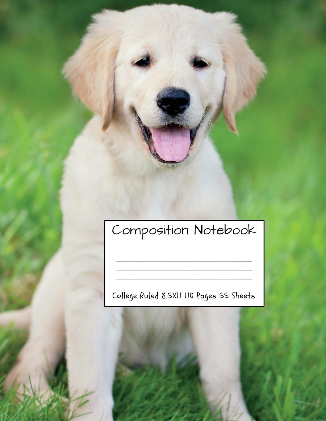 Composition Notebook College Ruled: Golden Retriever Cute Sweet Dog Composition Notebook, College Notebooks, Girl Boy School Not,Used