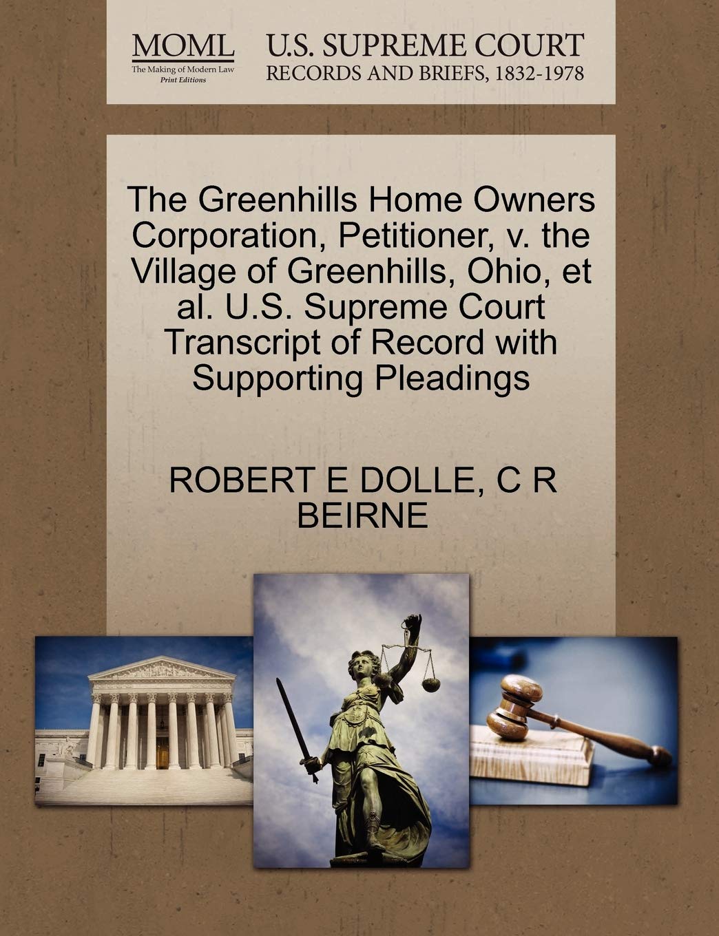 The Greenhills Home Owners Corporation, Petitioner, V. the Village of Greenhills, Ohio, et al. U.S. Supreme Court Transcript of ,Used