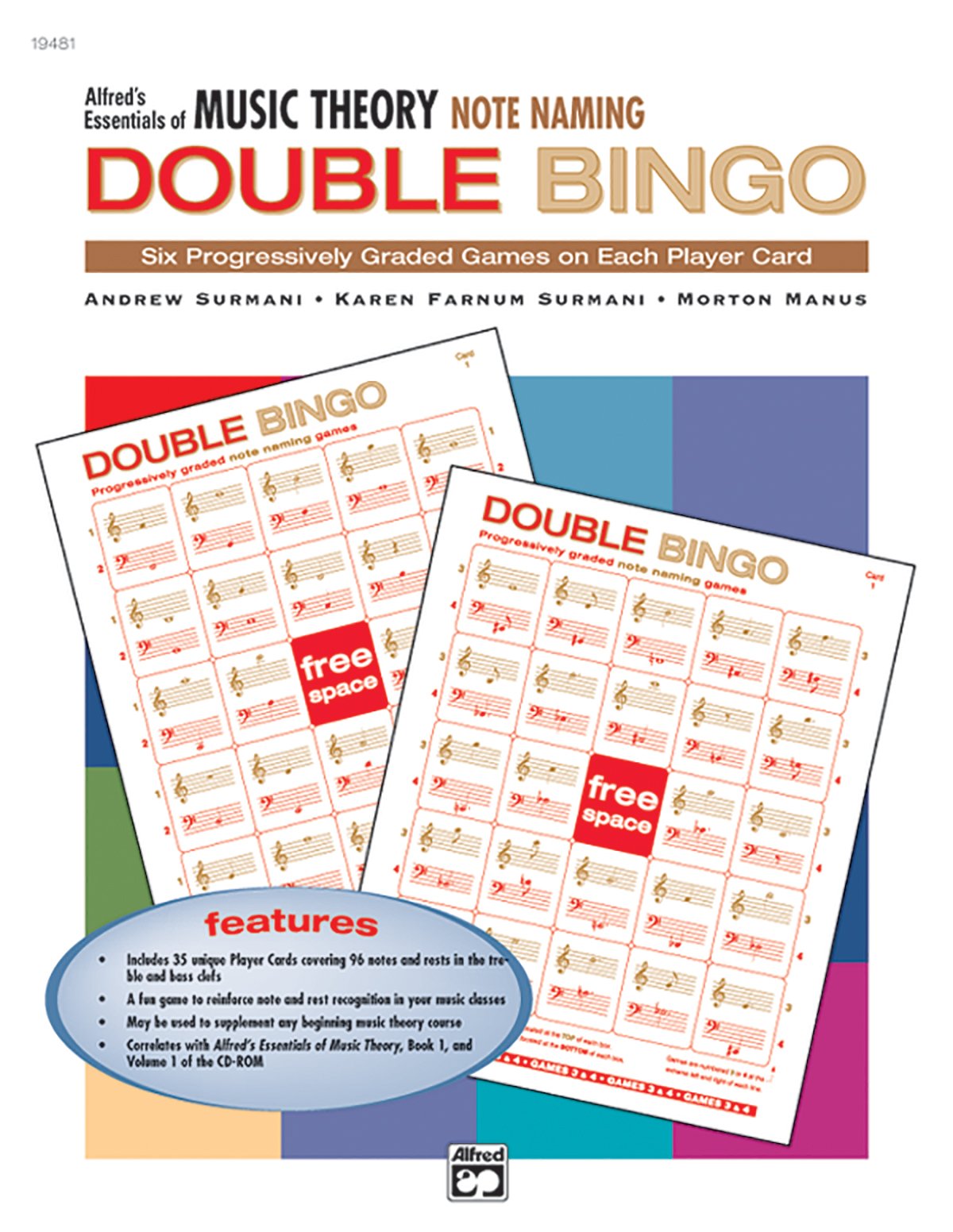 Alfred'S Essentials Of Music Theory: Note Naming Double Bingo,Used