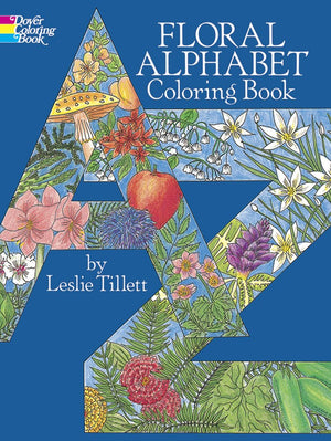 Floral Alphabet Coloring Book (Dover Alphabet Coloring Books),Used