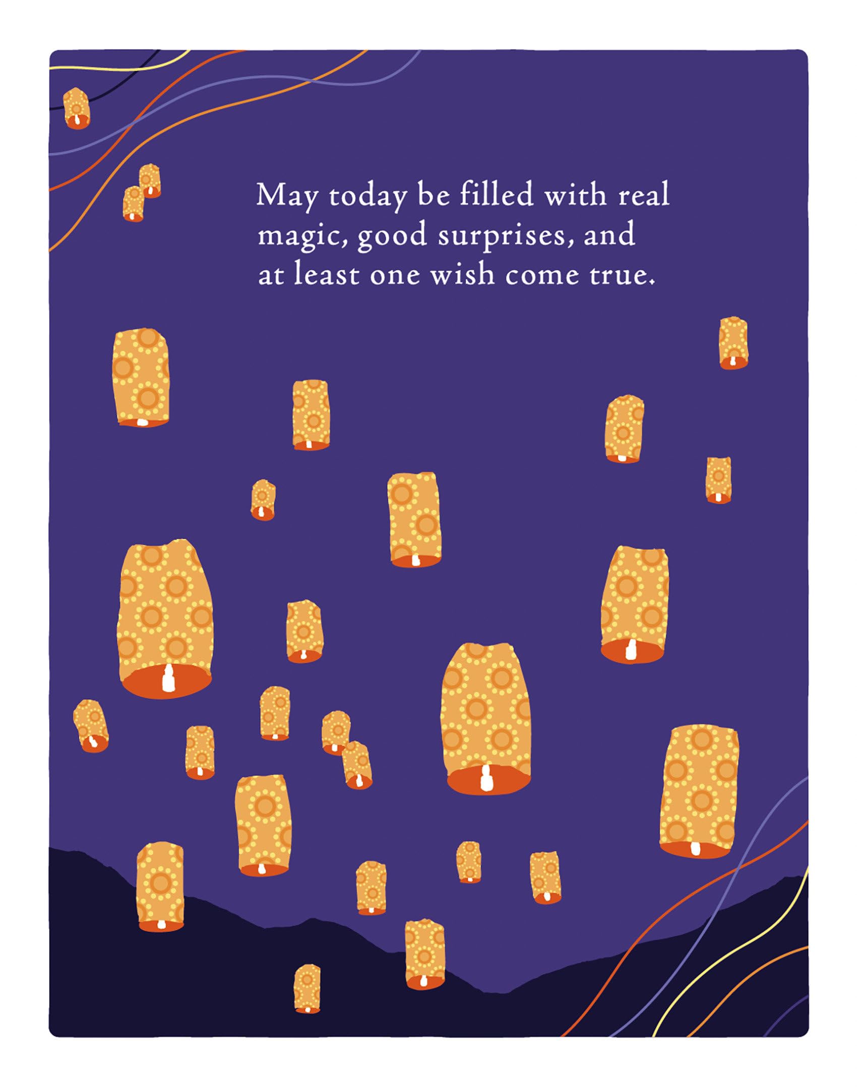 Positively Green Greeting Cards: Birthday  May Today Be Filled With Real Magic (Pack Of 6)