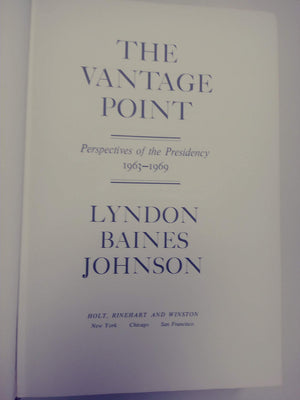 The Vantage Point: Perspectives Of The Presidency, 19631969,Used