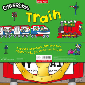 Convertible Train: Three toddlerfriendly activities in one foldout pack: a sitin train, interactive playmat and engaging stor