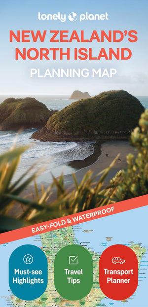 Lonely Planet New Zealands North Island Planning Map