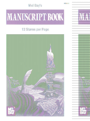 Mel Bay Manuscript Book 12Stave,Used