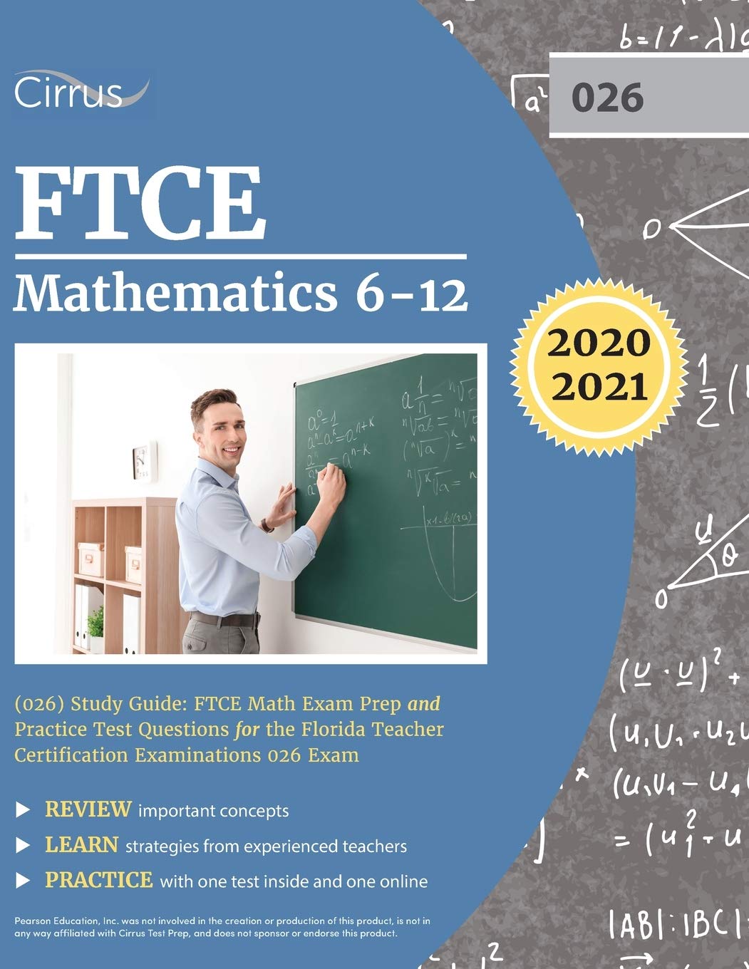 FTCE Mathematics 612 (026) Study Guide: FTCE Math Exam Prep and Practice Test Questions for the Florida Teacher Certification E,Used