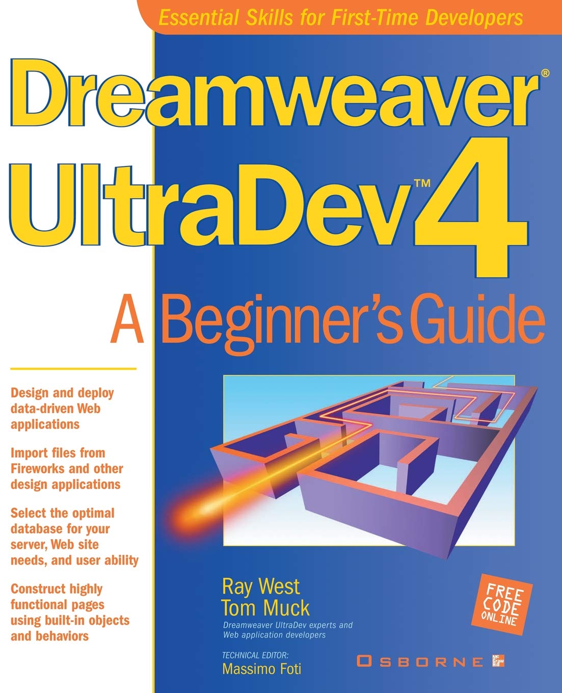 Dreamweaver UltraDev 4: A Beginner's Guide,Used