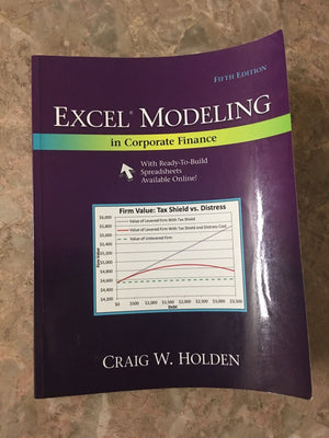 Excel Modeling In Corporate Finance,New