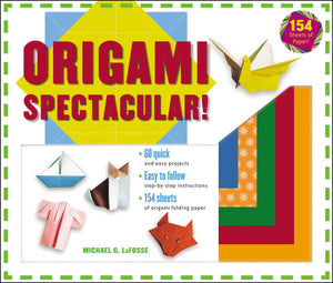 Origami Spectacular! Kit: [Origami Kit with Book, 154 Papers, 60 Projects],Used