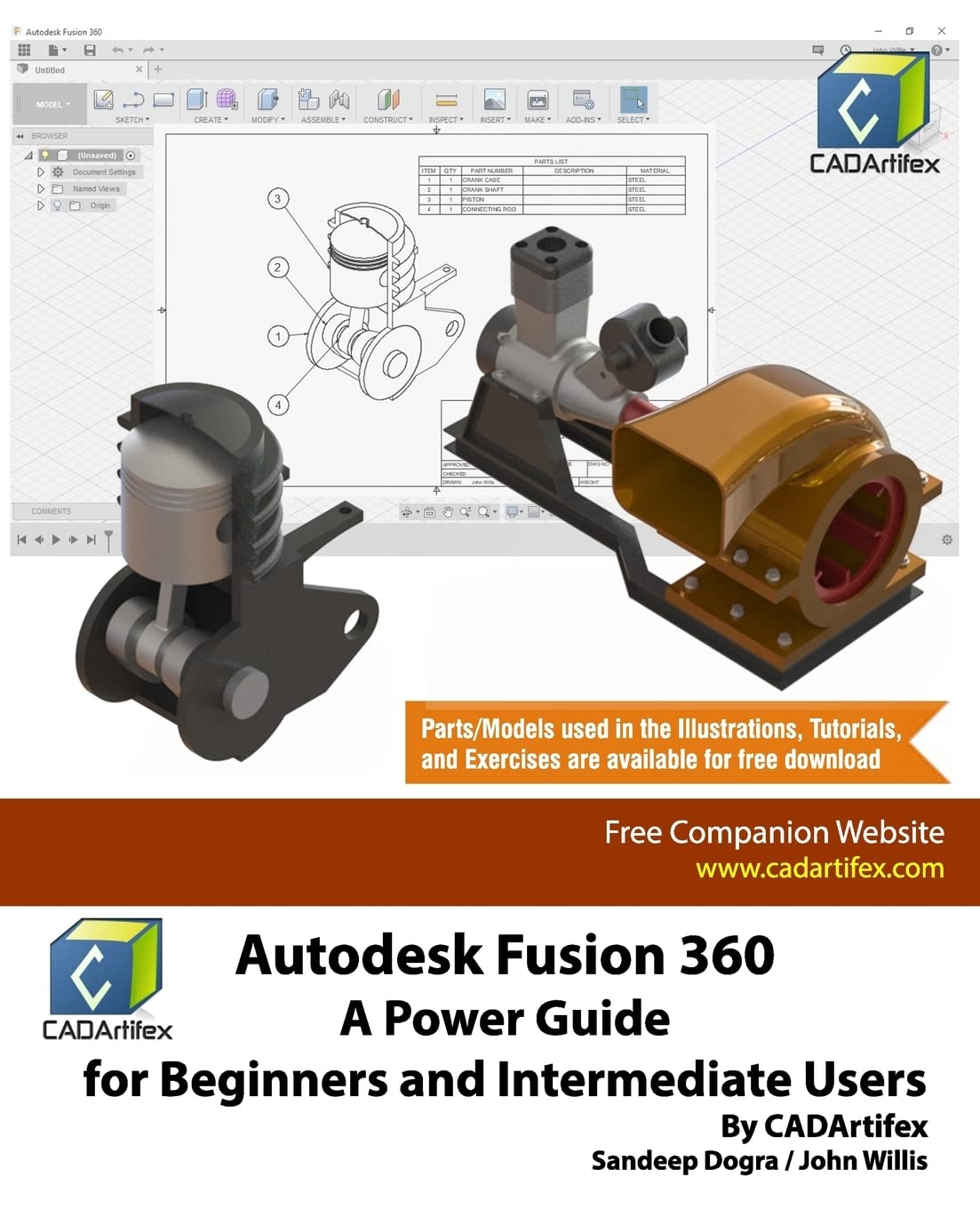 Autodesk Fusion 360: A Power Guide for Beginners and Intermediate Users,Used