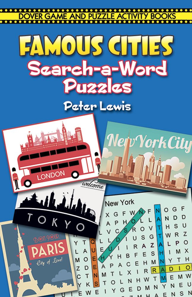 Famous Cities SearchaWord Puzzles (Dover Kids Activity Books)