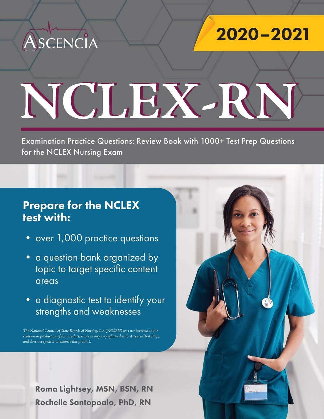 Nclexrn Examination Practice Questions: Review Book With 1000+ Test Prep Questions For The Nclex Nursing Exam,Used