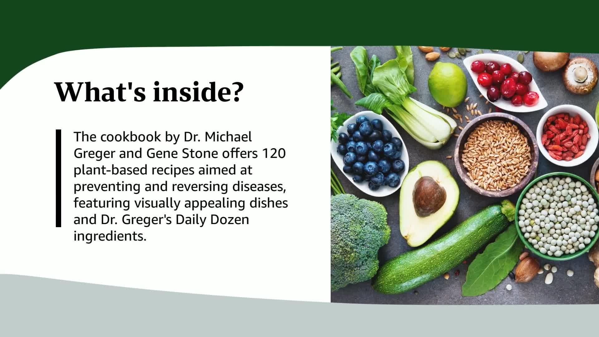 The How Not to Die Cookbook: 100+ Recipes to Help Prevent and Reverse Disease (International Edition),Used