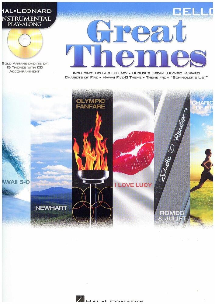 Great Themes: Instrumental Playalong For Cello (Hal Leonard Instrumental Playalong)