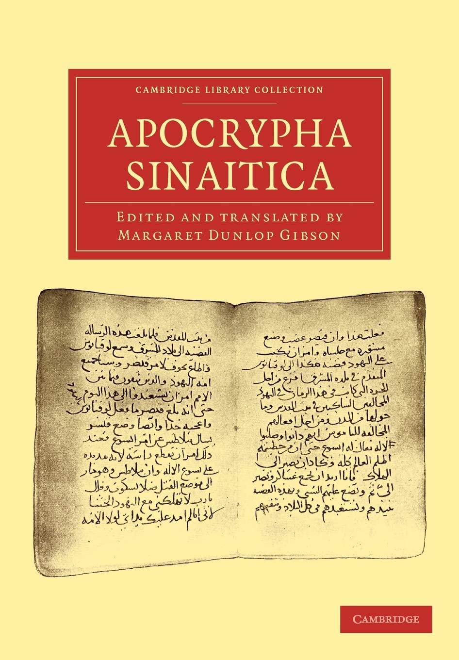 Apocrypha Sinaitica (Cambridge Library Collection  Biblical Studies),Used