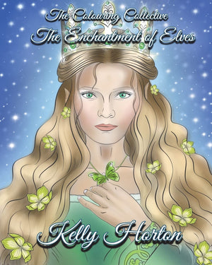 The Enchantment Of Elves: A magical greyscale and line art colouring book of the beauty of Elves,Used