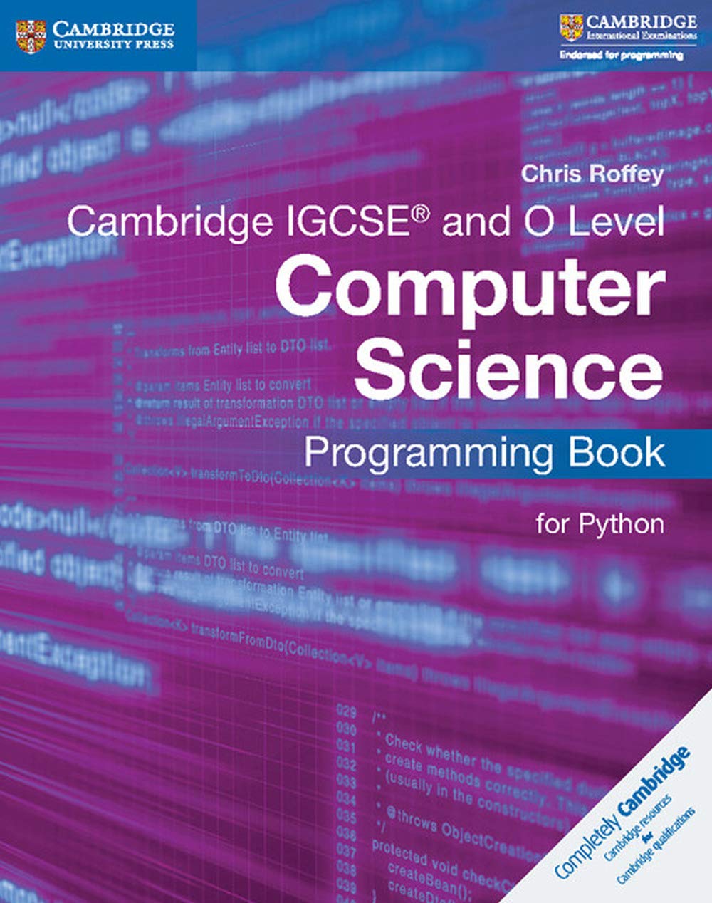 Cambridge IGCSE and O Level Computer Science Programming Book for Python (Cambridge International IGCSE),Used