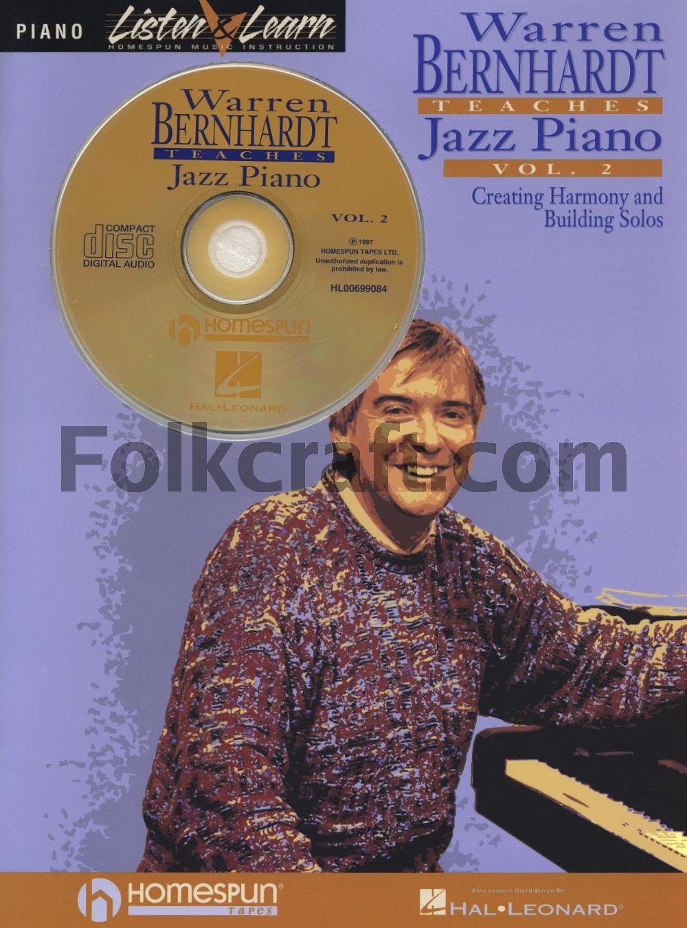 Warren Bernhardt Teaches Jazz Piano: Volume 2  Creating Harmony & Building Solos (Listen & Learn),New