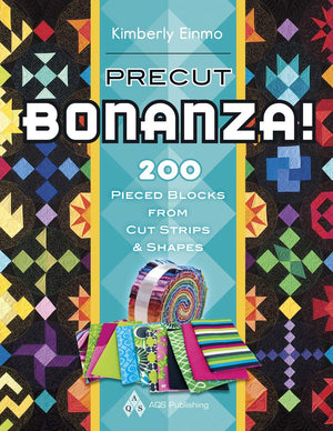 Precut Bonanza! 200 Pieced Blocks from Cut Strips & Shapes,Used