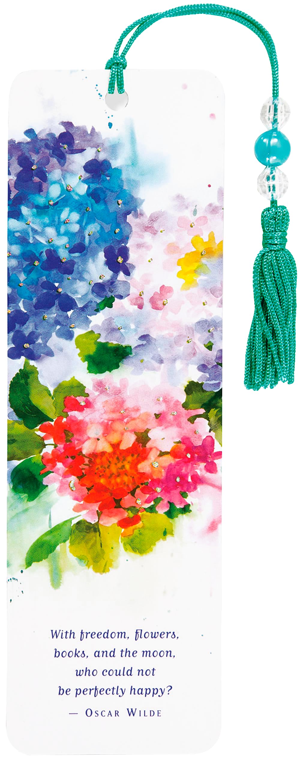 Hydrangeas Beaded Bookmark,New