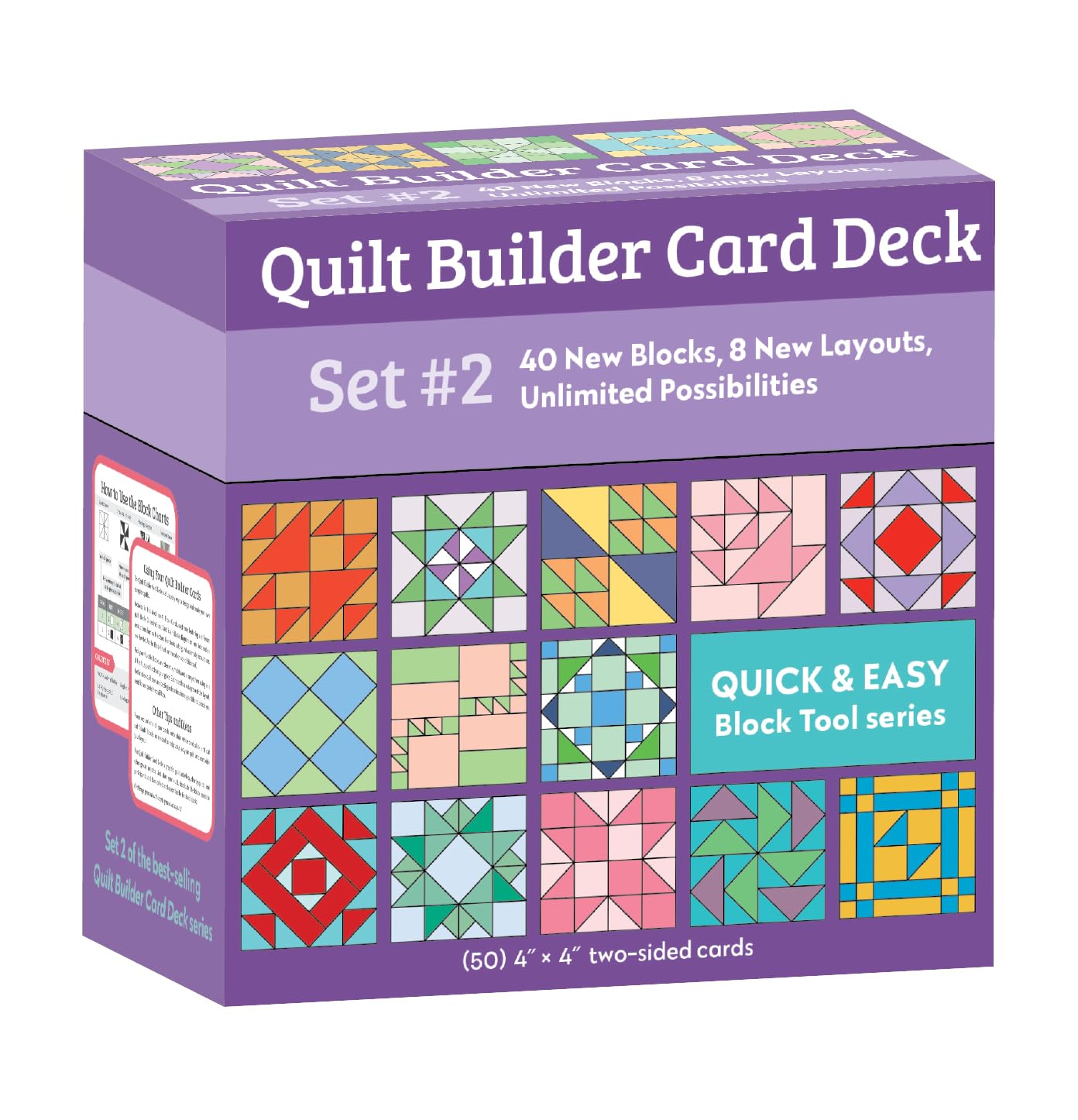 Quilt Builder Card Deck Set #2: 40 New Blocks, 8 New Layouts, Unlimited Possibilities,New