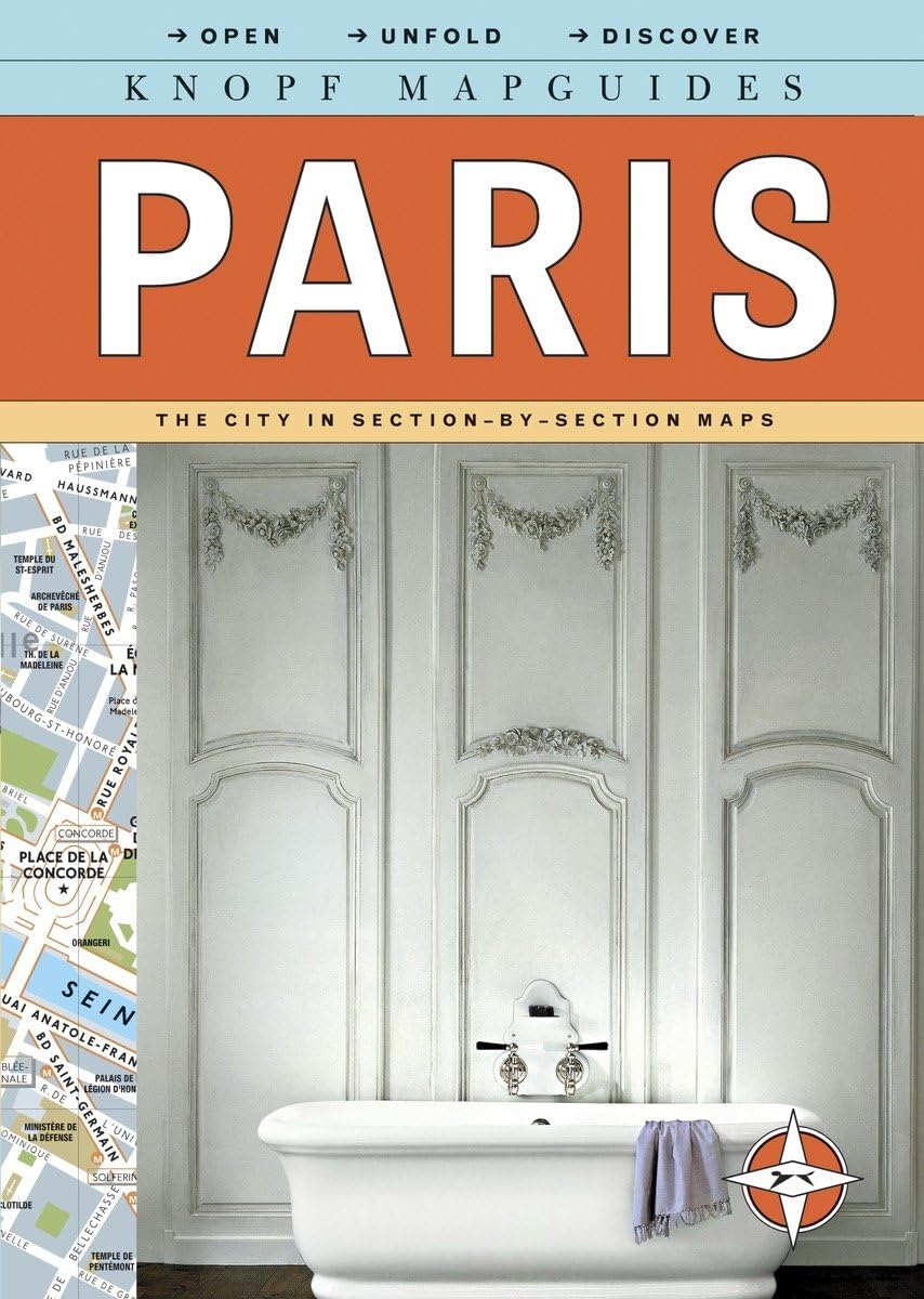 Knopf Mapguides: Paris: The City in SectionbySection Maps,Used