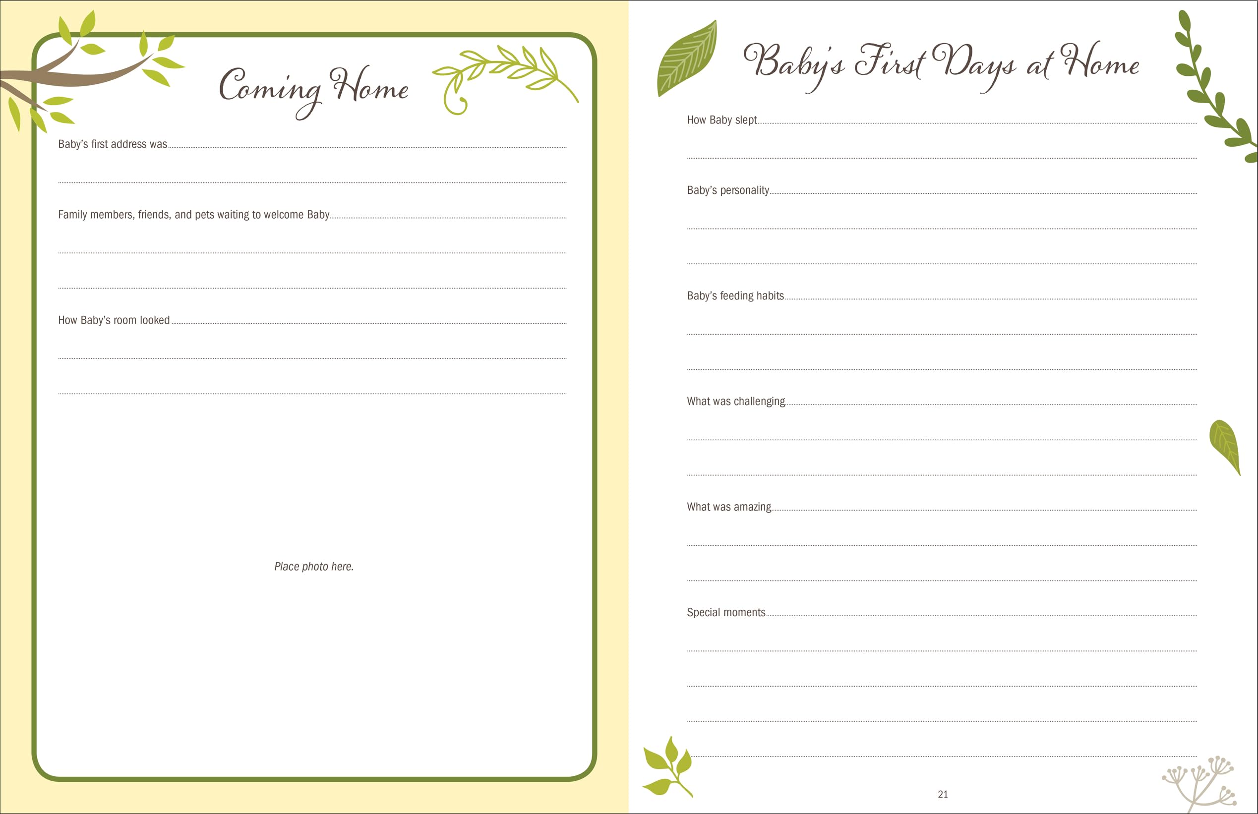 Baby'S Book: The First Five Years (Woodland Friends),New