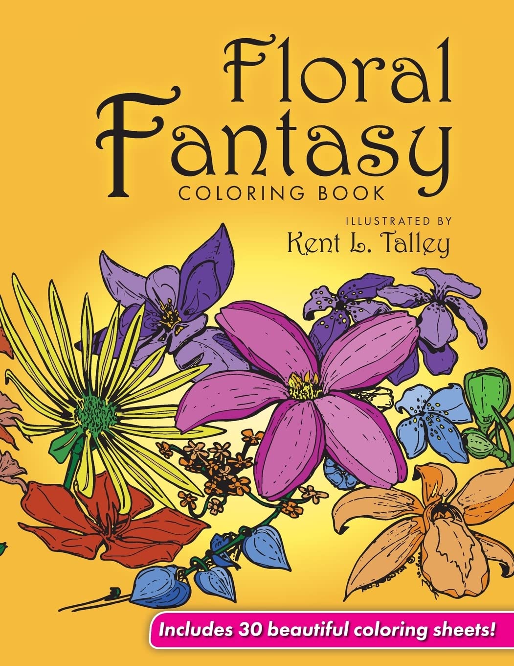Floral Fantasy Coloring Book,Used