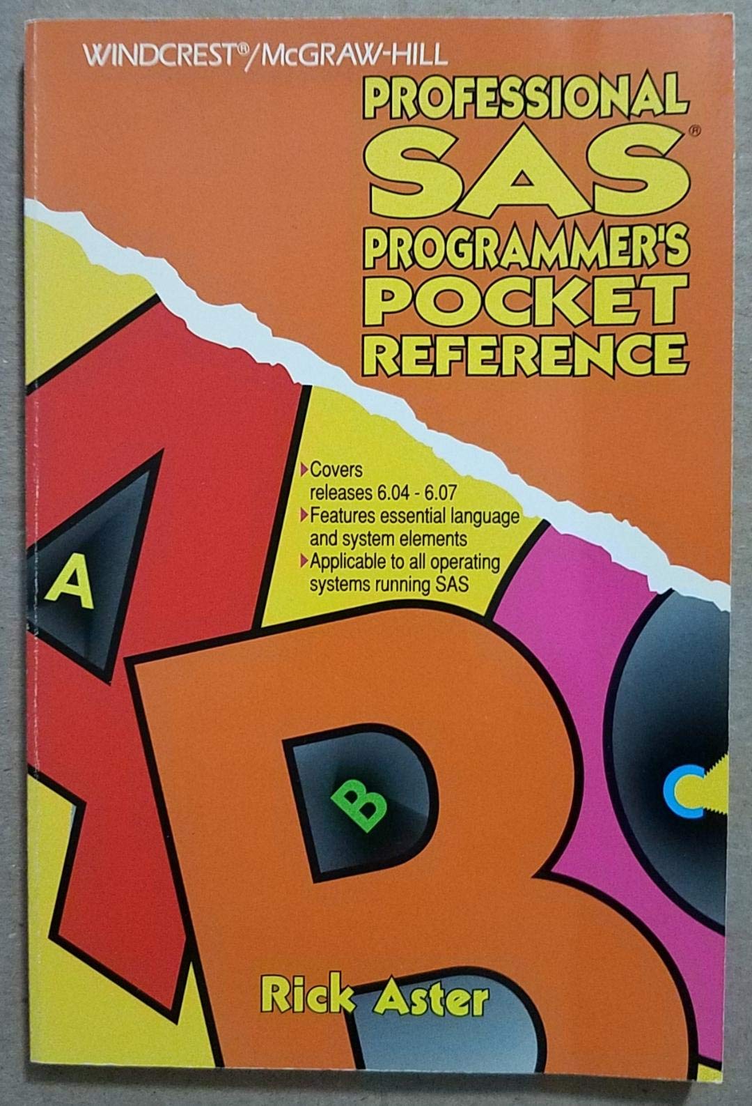 Professional Sas Programmer's Pocket Reference,Used