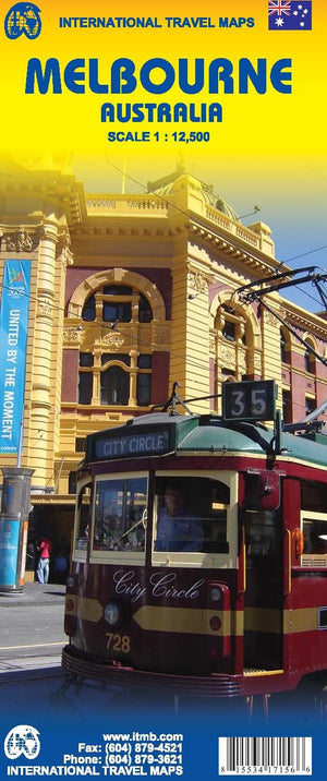 Melbourne Australia 1:12,500 Travel Map,New
