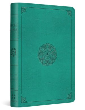 ESV Compact Bible (TruTone, Turquoise, Emblem Design),Used