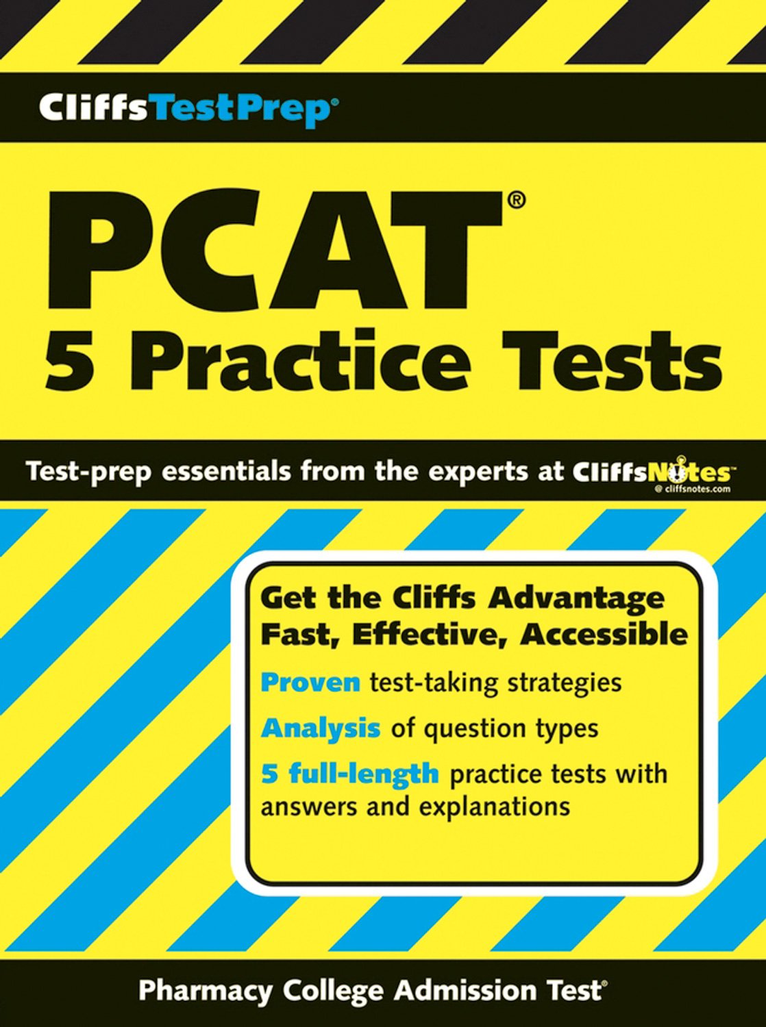 Cliffstestprep Pcat: 5 Practice Tests,Used