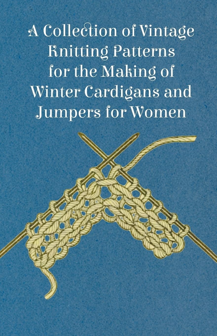 A Collection Of Vintage Knitting Patterns For The Making Of Winter Cardigans And Jumpers For Women,Used