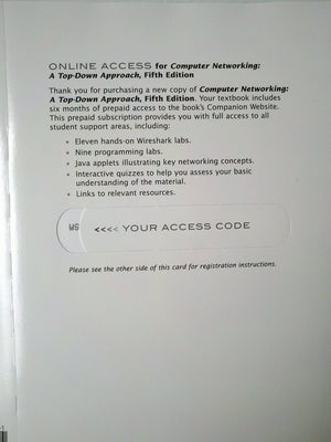 Computer Networking: A Topdown Approach (5Th Edition)