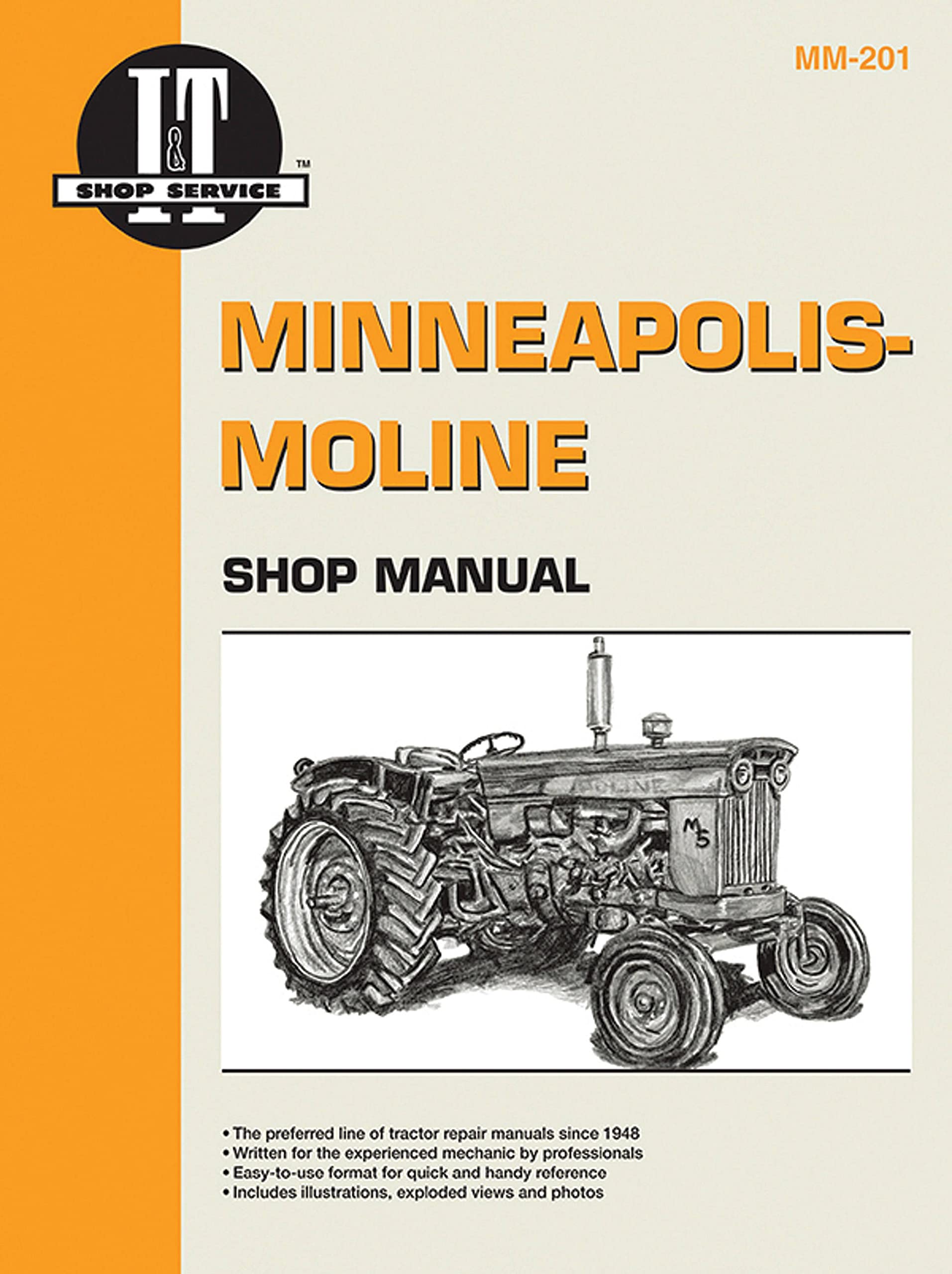 MinneapolisMoline, MasseyFerguson & BF Avery IT Shop Manual,Used