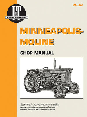 MinneapolisMoline, MasseyFerguson & BF Avery IT Shop Manual,Used