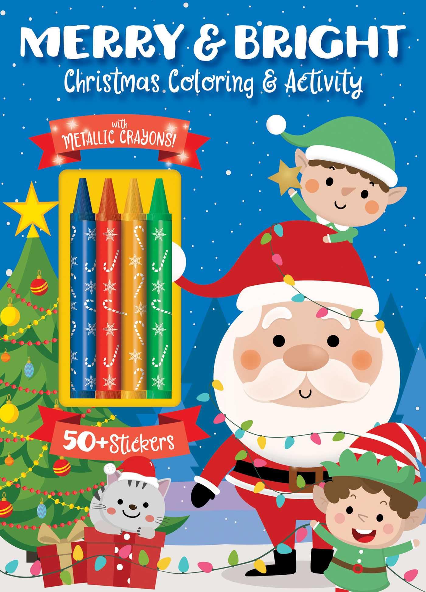 Merry & Bright! Christmas Coloring (Color & Activity with Crayons),New