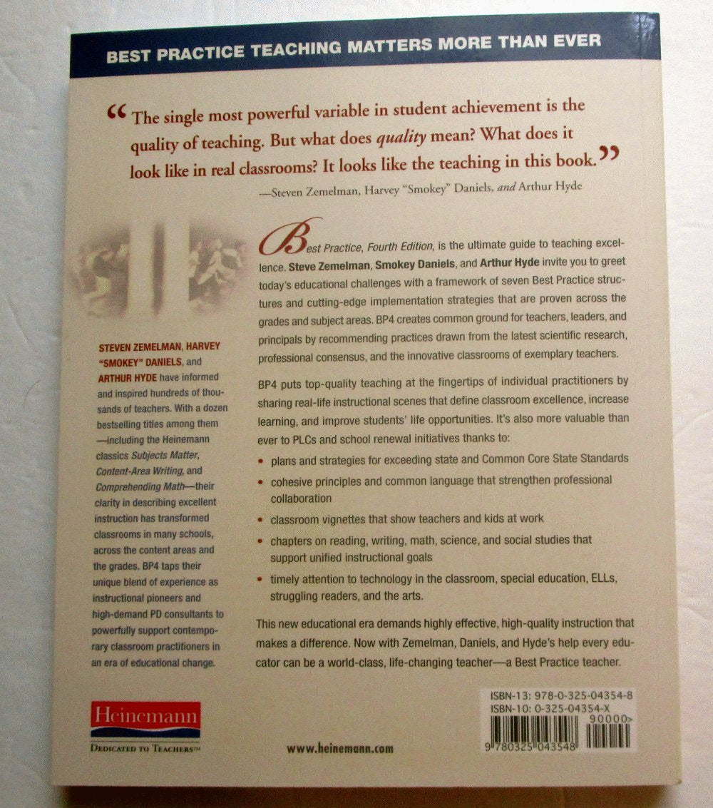 Best Practice, Fourth Edition: Bringing Standards To Life In America'S Classrooms,Used