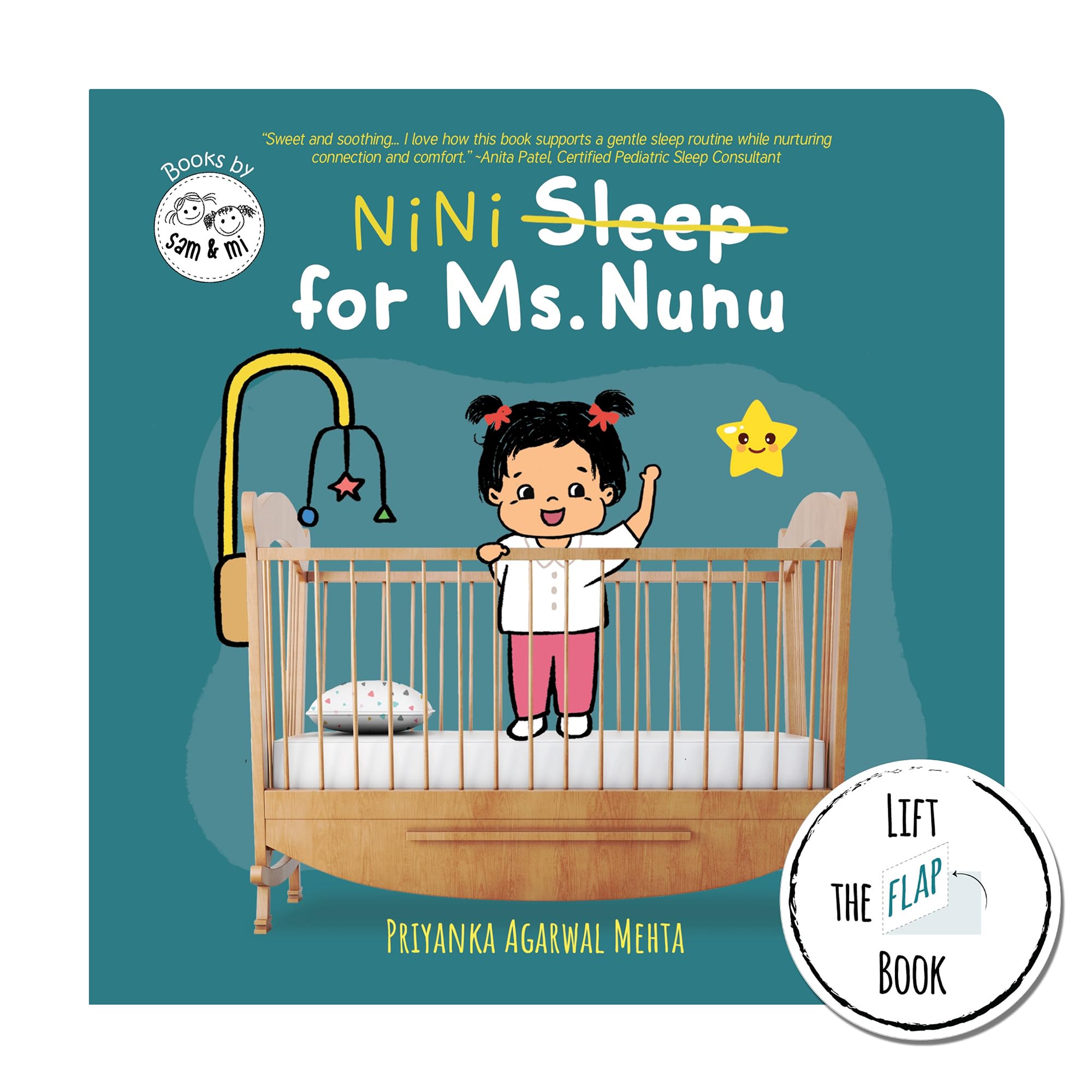 Nini For Ms. Nunu: Lift-The-Flap Board Book For Toddlers On Bedtime Routine By Sam & Mi | Interactive Story Book For Kids & Babies | Up To 4 Years