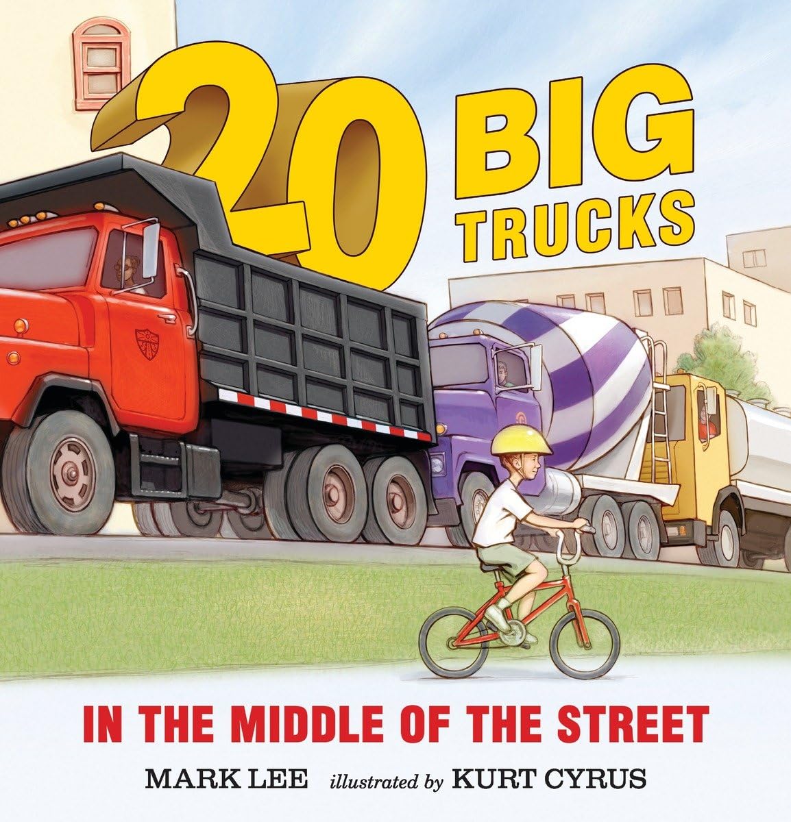 Twenty Big Trucks In The Middle Of The Street,New