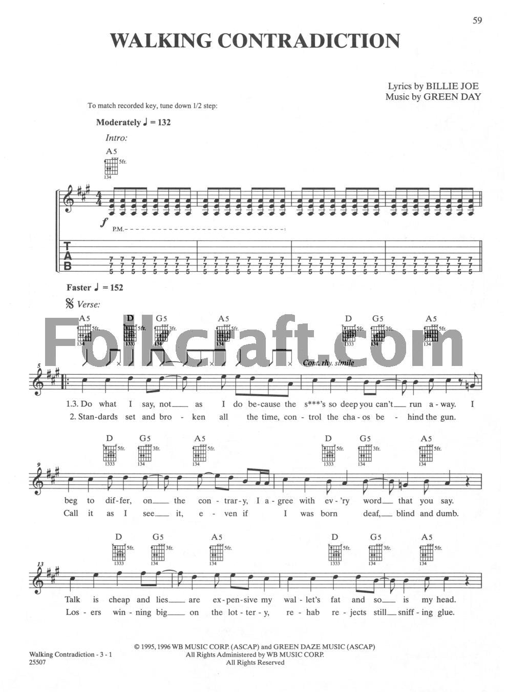 Green Day  Easy Guitar Anthology,New