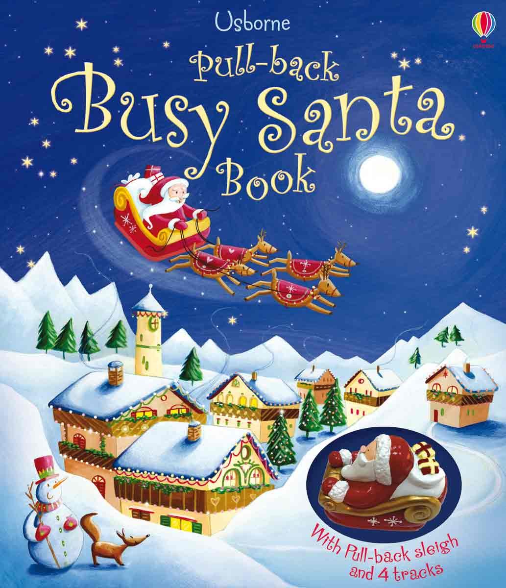 PullBack Busy Santa Book,Used