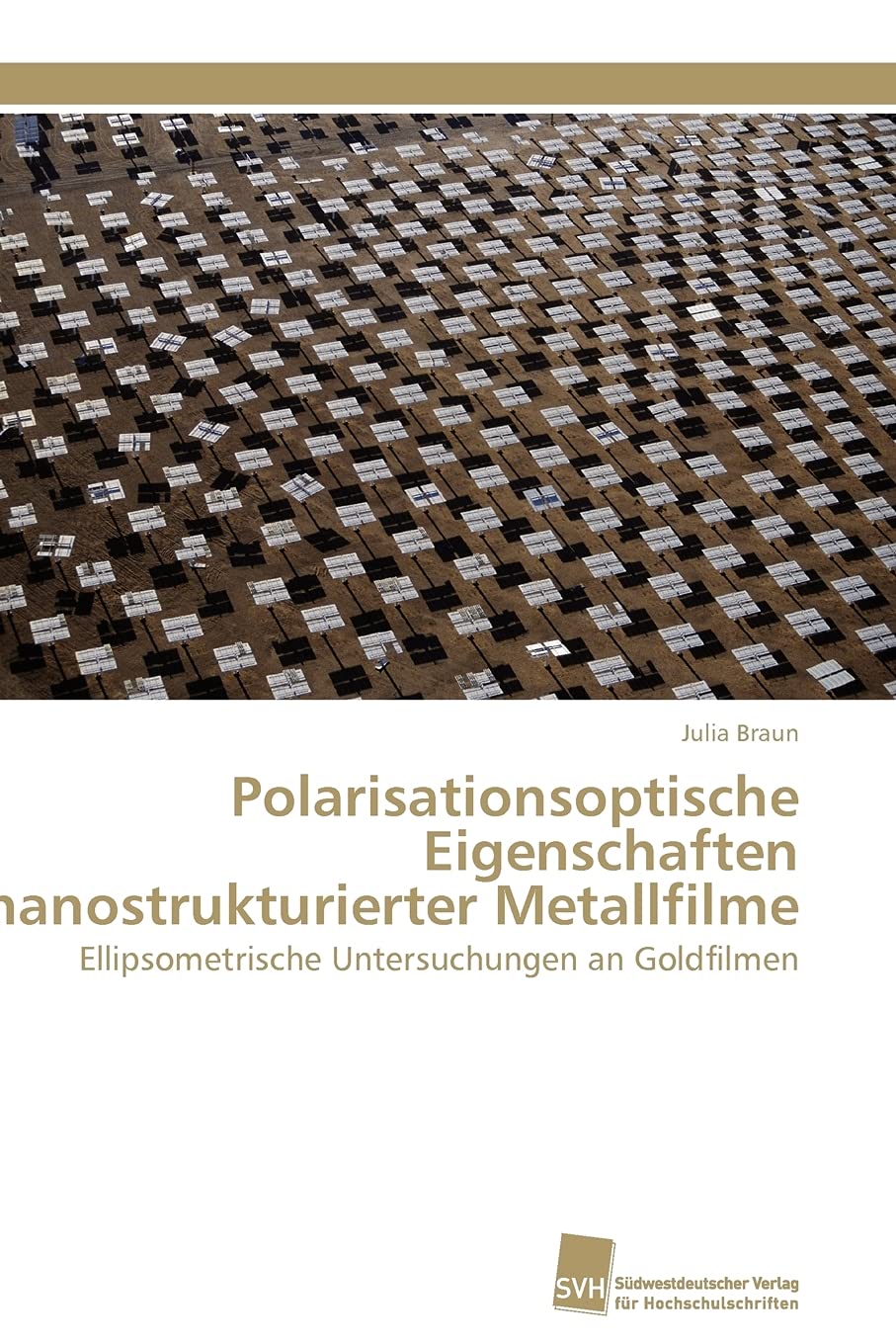 Polarisationsoptische Eigenschaften nanostrukturierter Metallfilme: Ellipsometrische Untersuchungen an Goldfilmen (German Editio,Used
