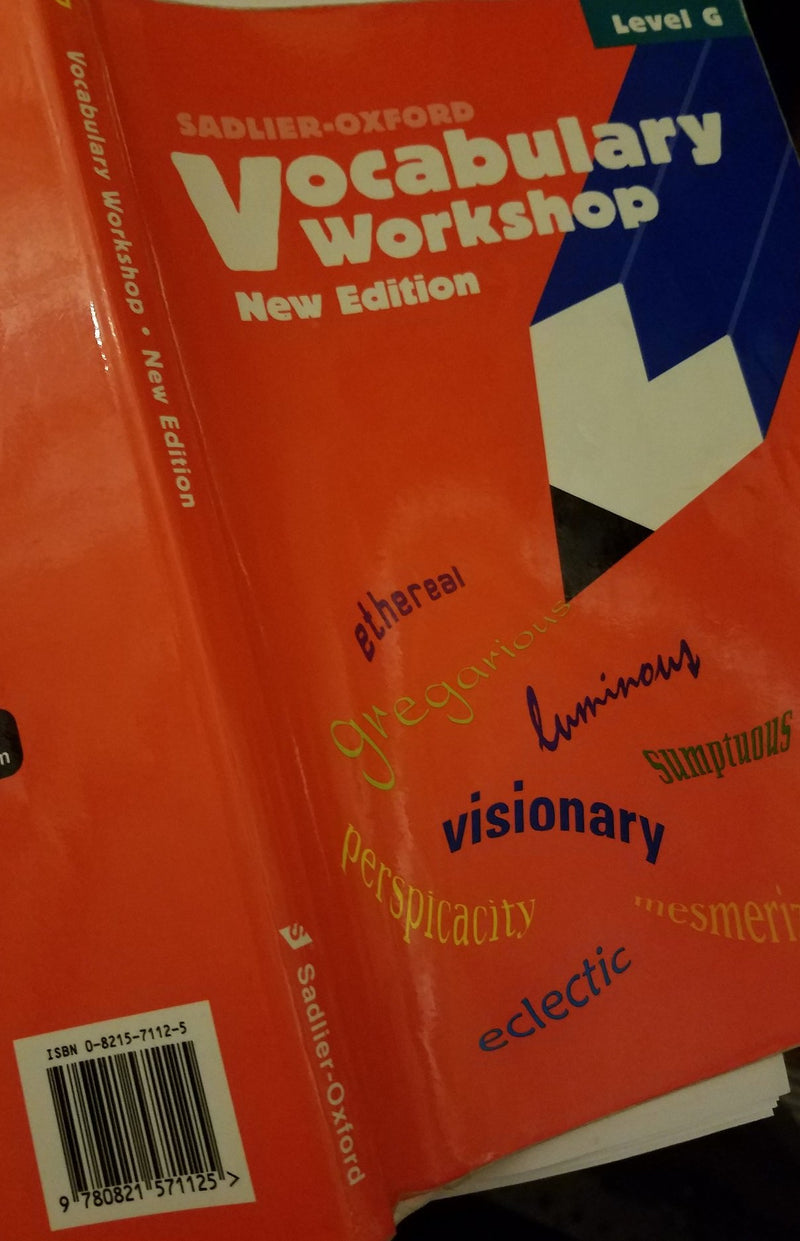 Vocabulary Workshop Level G Student 2005,Used