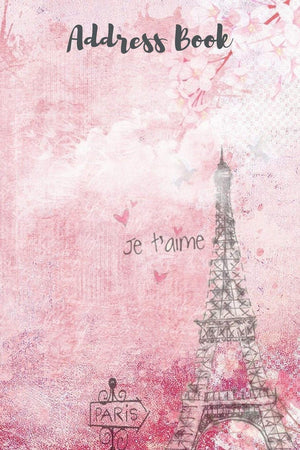 Address Book Paris: Large Print  Eiffel Tower  Organize Addresses, Phone Numbers, Emails,Used