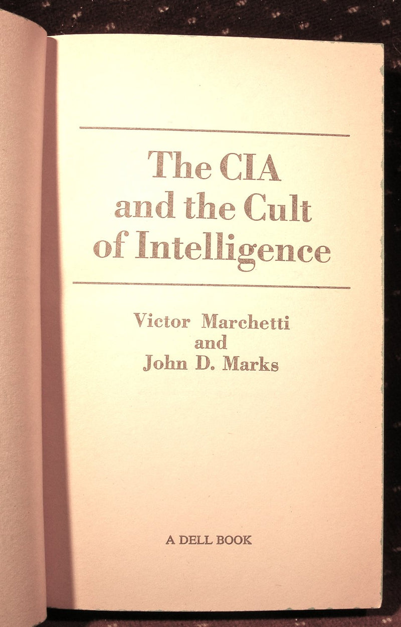 The CIA and the Cult of Intelligence,Used